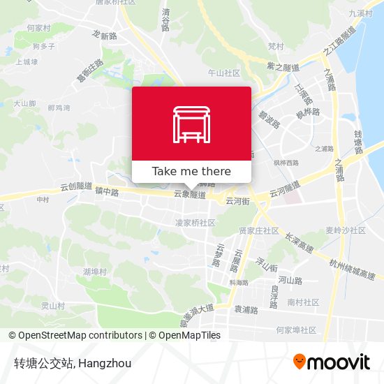 转塘公交站 map