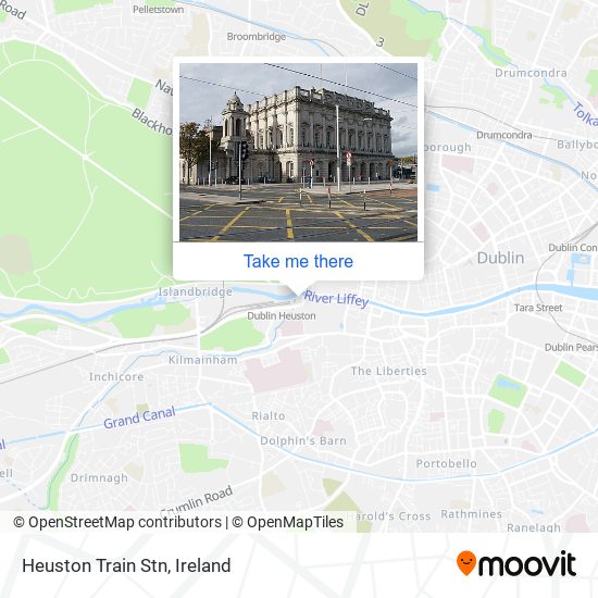 Heuston Train Stn map