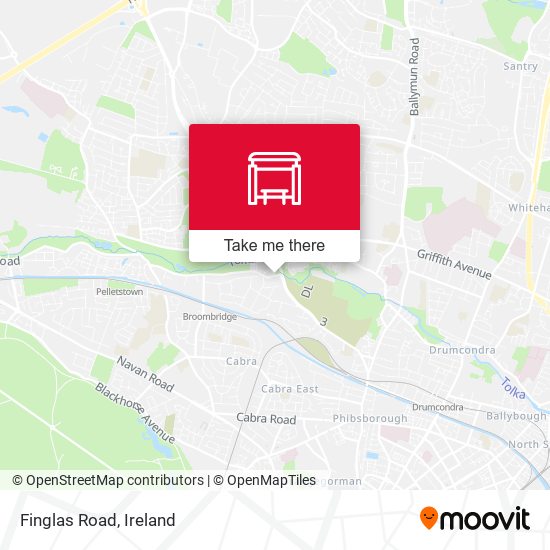 Finglas Road map