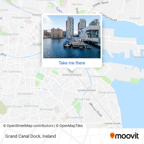 Grand Canal Dock map
