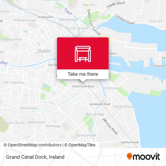 Grand Canal Dock map