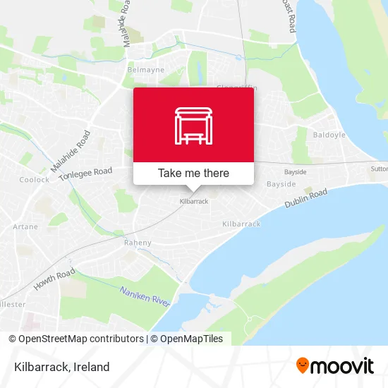 Kilbarrack map