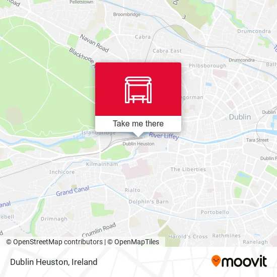 Dublin Heuston map