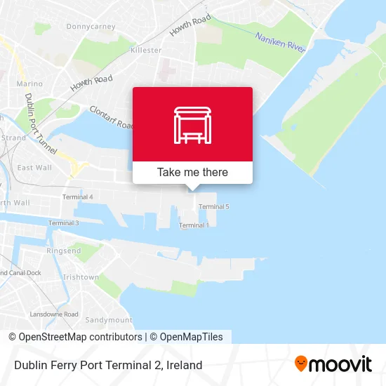 Dublin Ferry Port Terminal 2 map