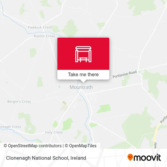 Clonenagh National School map