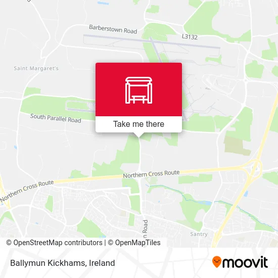 Ballymun Kickhams map