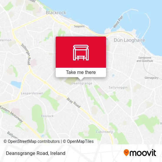 Deansgrange Road map