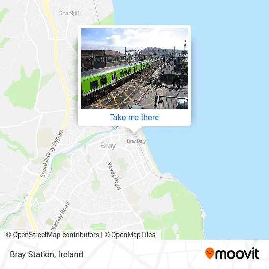 Bray Station map