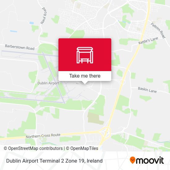 Dublin Airport Terminal 2 Zone 19 map