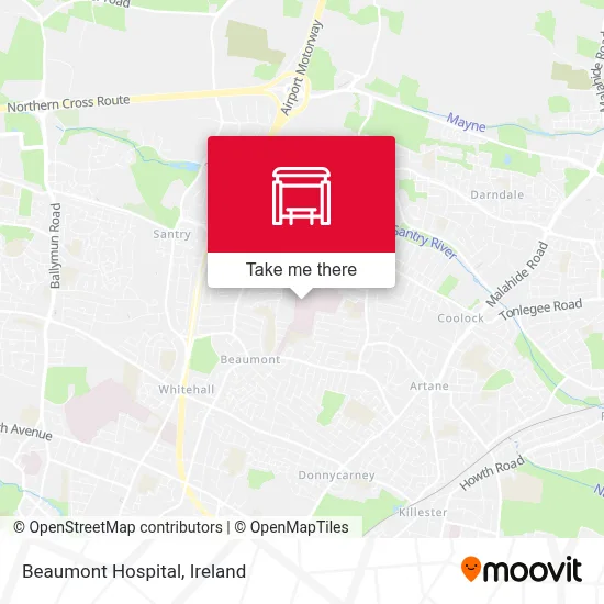 Beaumont Hospital map