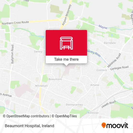 Beaumont Hospital map