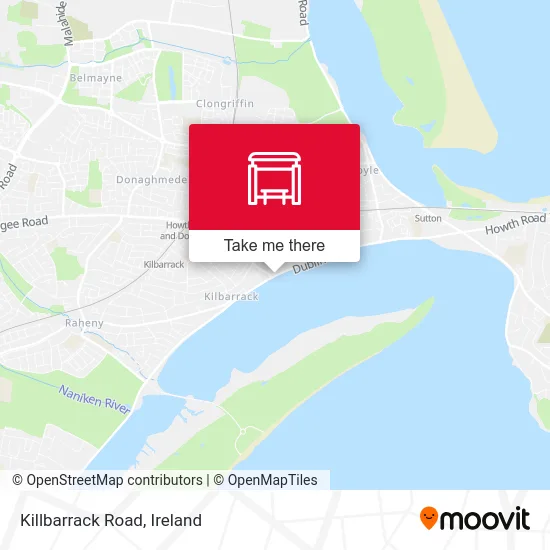 Killbarrack Road map