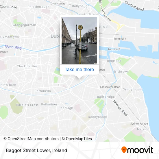 Baggot Street Lower map