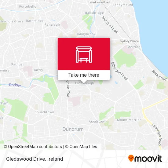 Gledswood Drive map