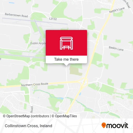 Collinstown Cross map