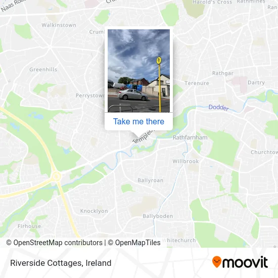 Riverside Cottages map