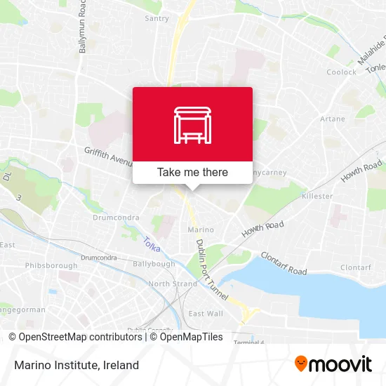 Marino Institute map