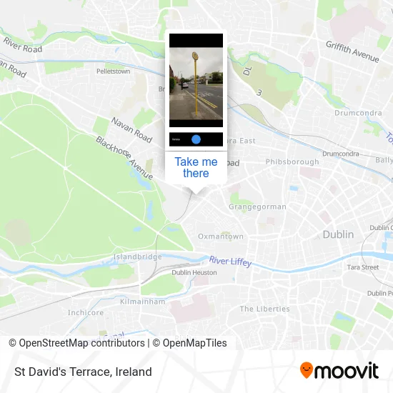 St David's Terrace map