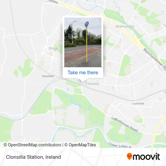 Clonsilla Station map