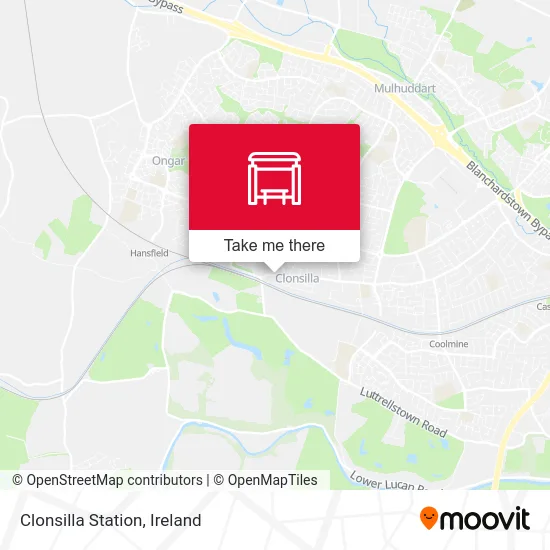 Clonsilla Station map
