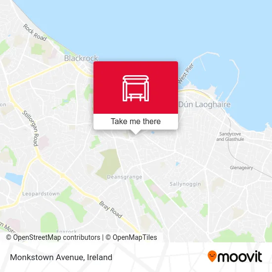 Monkstown Avenue map