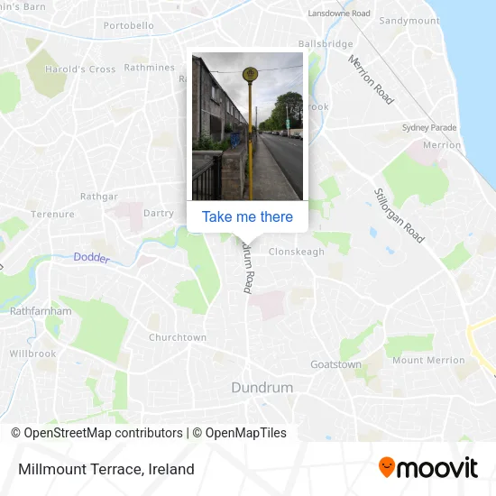 Millmount Terrace map
