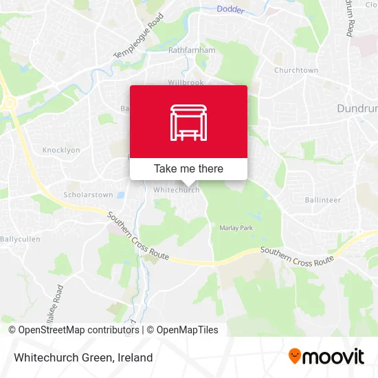 Whitechurch Green map