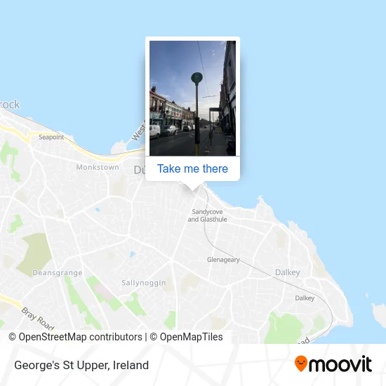 George's St Upper map