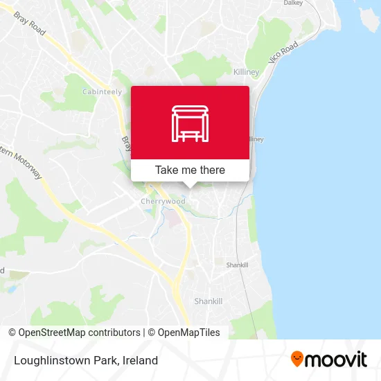 Loughlinstown Park map