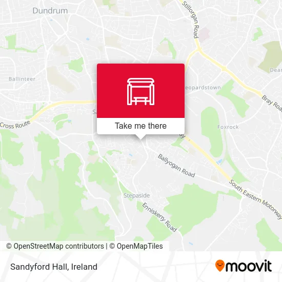 Sandyford Hall map