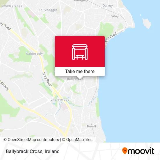 Ballybrack Cross map