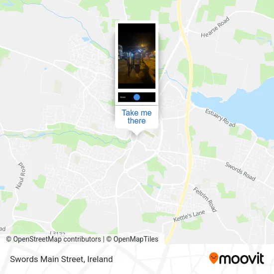 Swords Main Street map