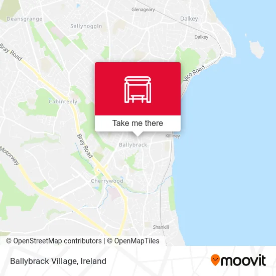 Ballybrack Village map