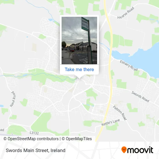 Swords Main Street map