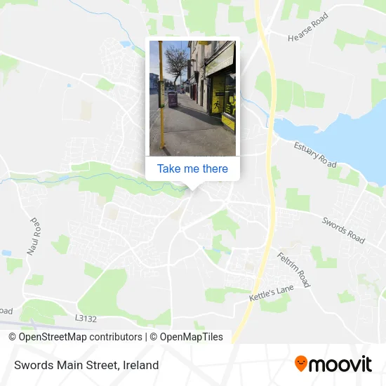 Swords Main Street map