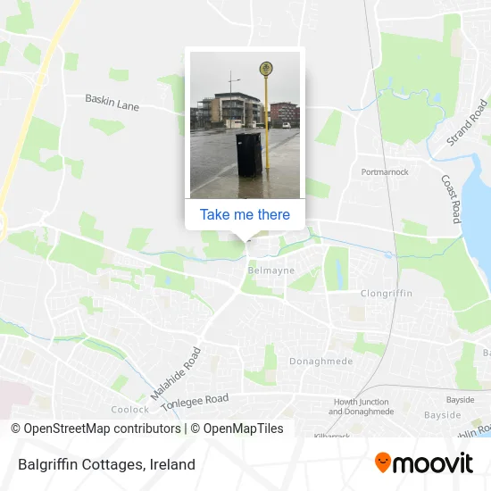 Balgriffin Cottages map