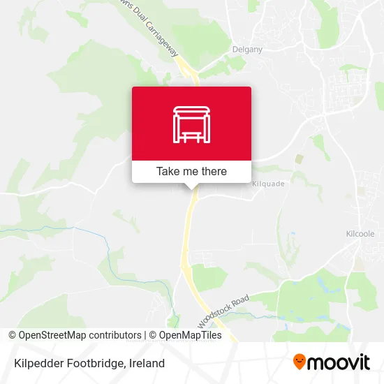 Kilpedder Footbridge map