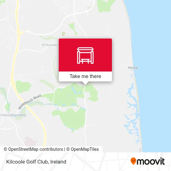 Kilcoole Golf Club map