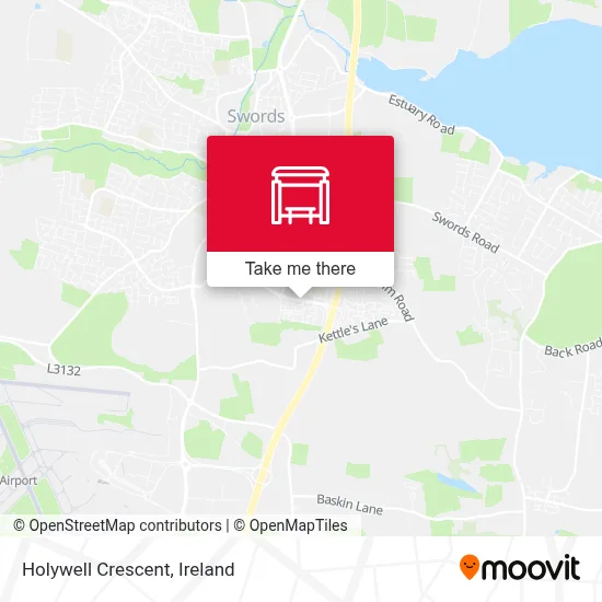 Holywell Crescent map