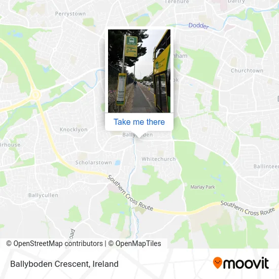 Ballyboden Crescent map