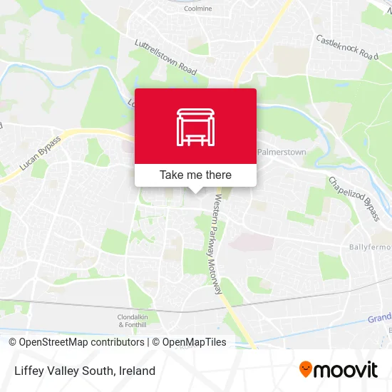 Liffey Valley South map