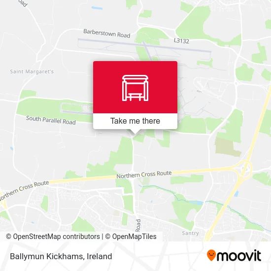 Ballymun Kickhams map