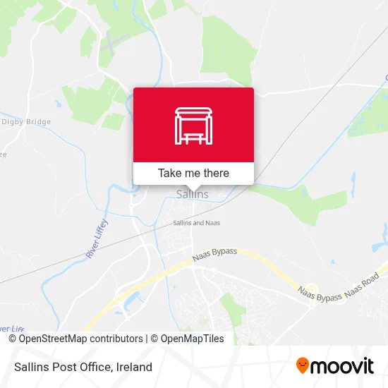 Sallins Post Office map