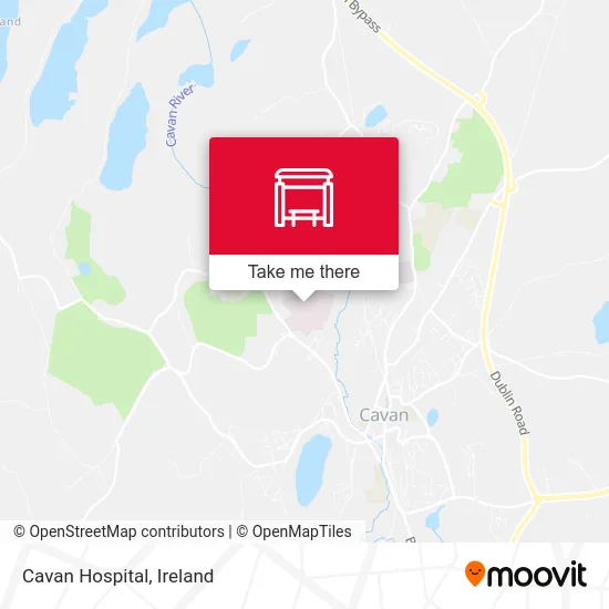 Cavan Hospital map
