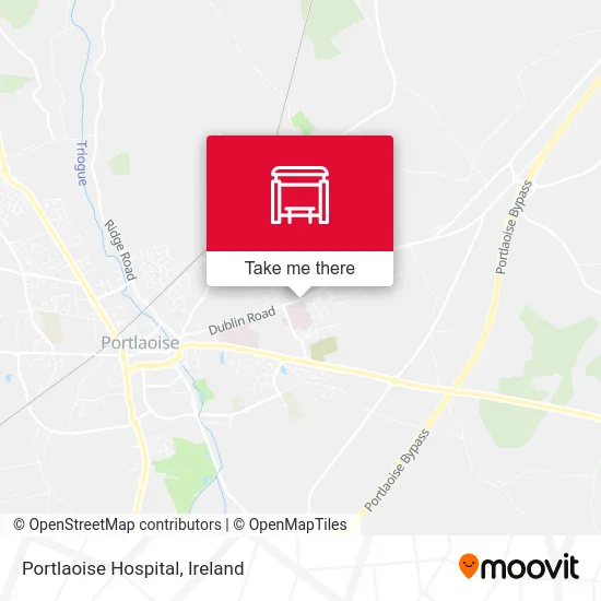 Portlaoise Hospital map
