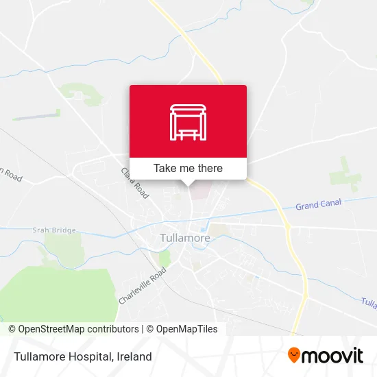 Tullamore Hospital map