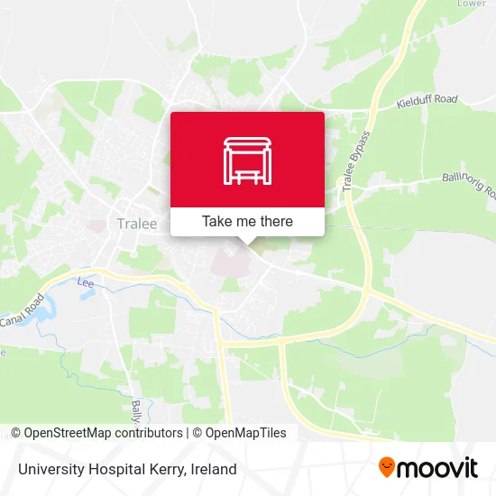 University Hospital Kerry map
