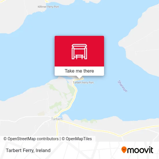 Tarbert Ferry map