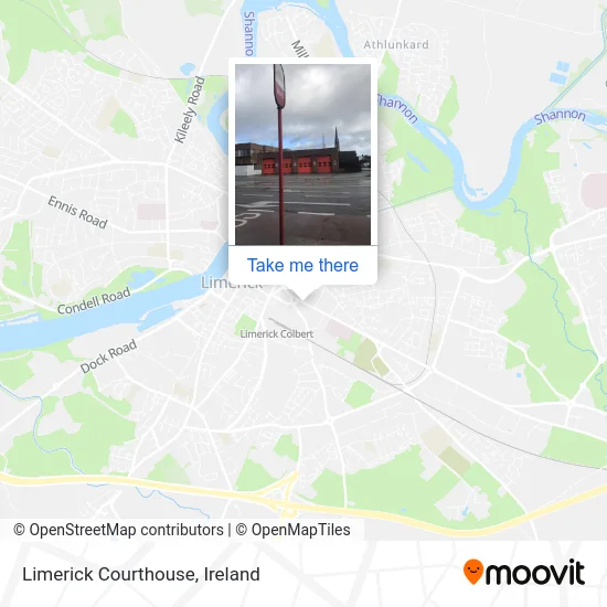 Limerick Courthouse map