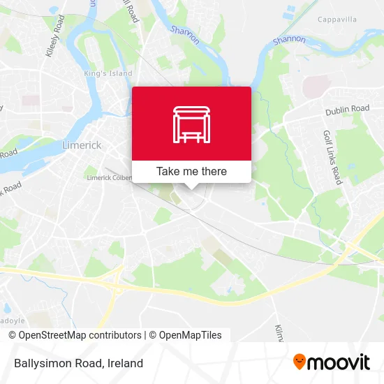 Ballysimon Road map